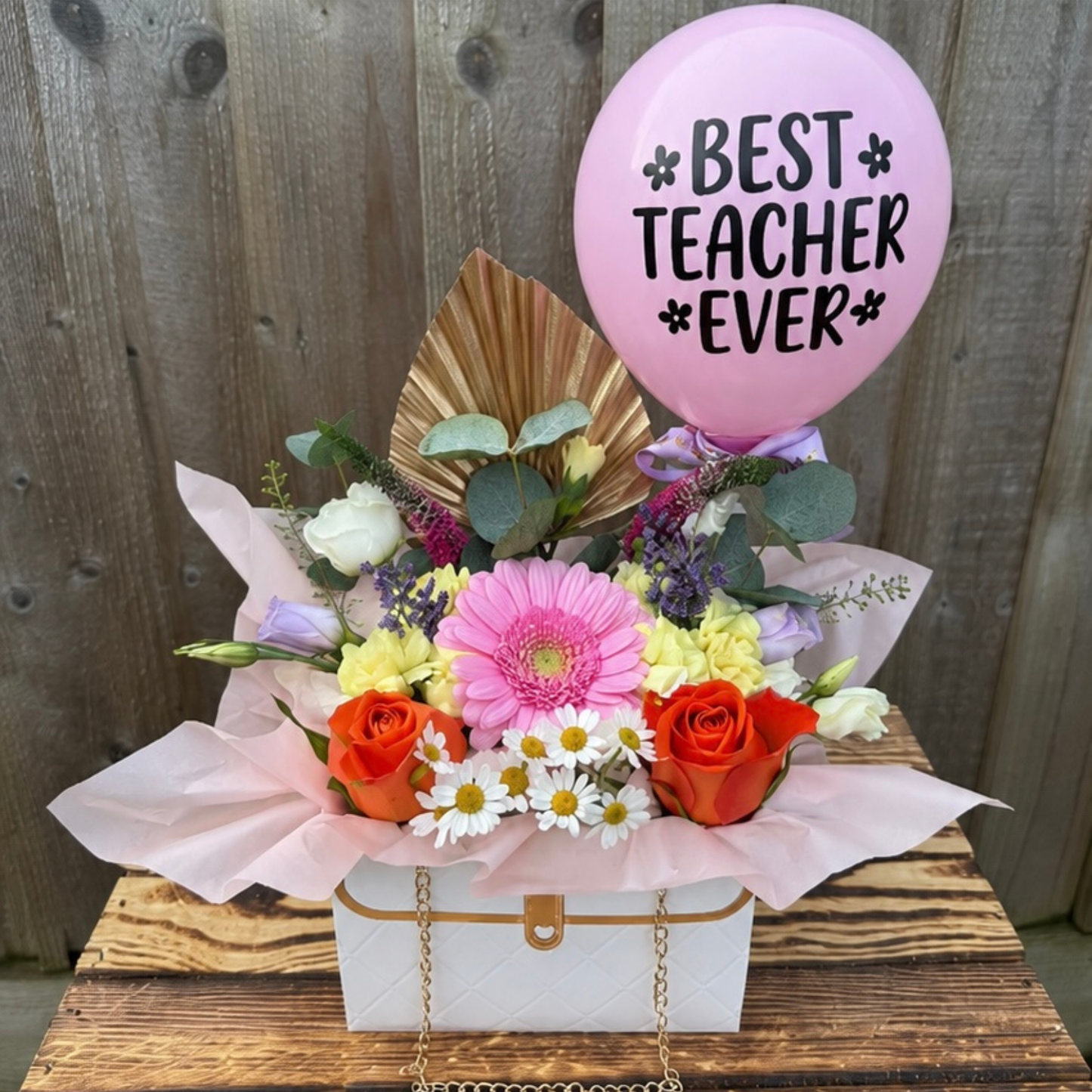 Best Teacher Ever Petal Purse