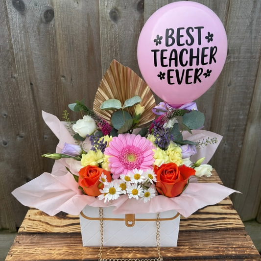 Best Teacher Ever Petal Purse