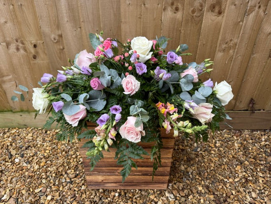 Blush Pastel Funeral Spray