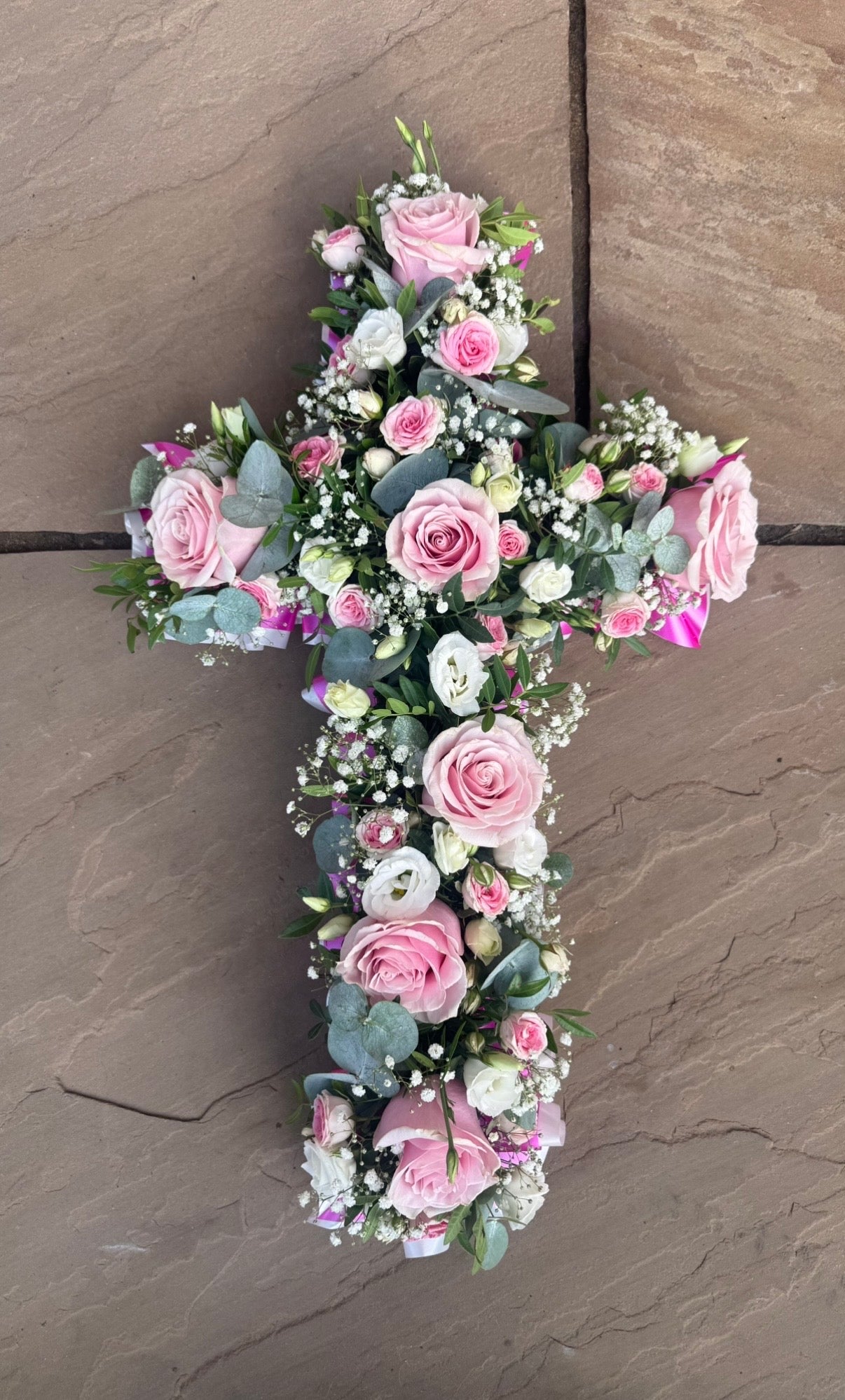 Loose Funeral Cross Tribute